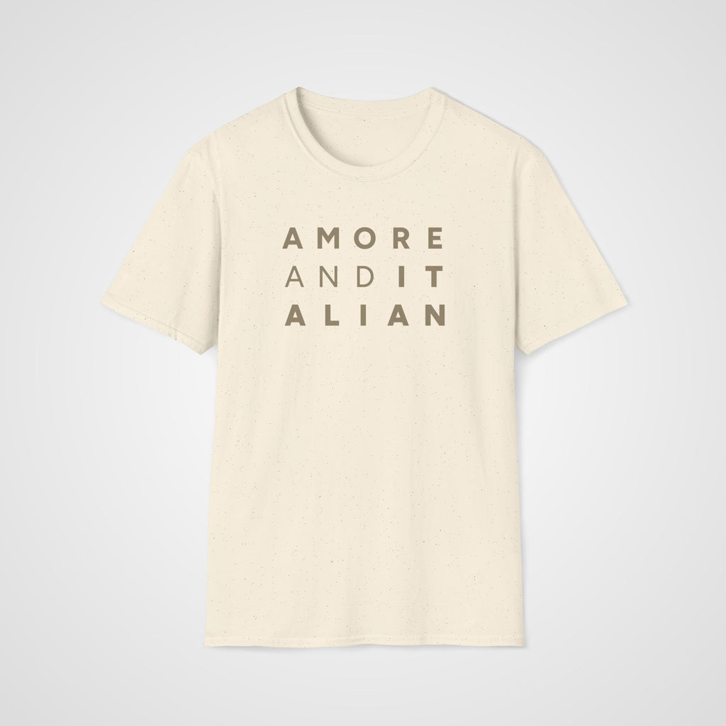 Amore & Italian T-Shirt in Natural