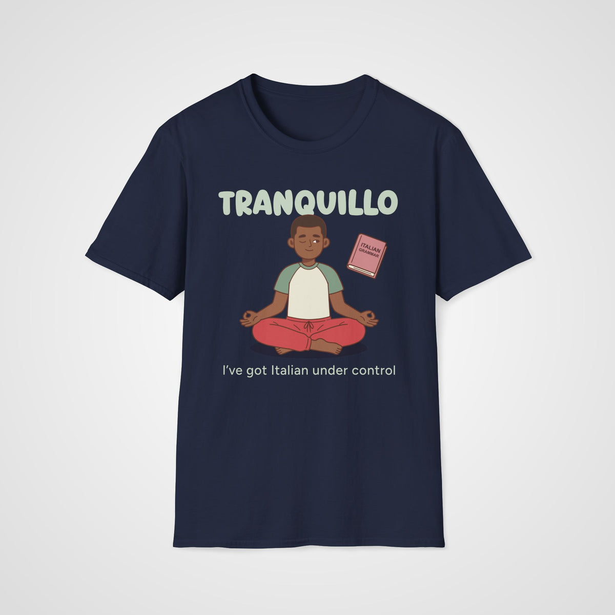Tranquillo Italian Learner T-Shirt in Navy