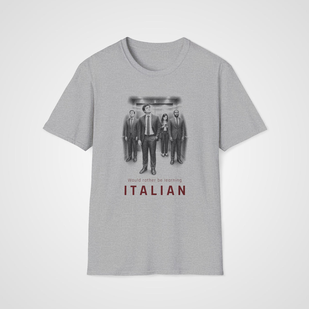 Italian Instead T-Shirt in Sport Gray