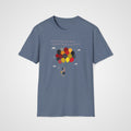 German Learning Horizon T-Shirt in Heather Indigo
