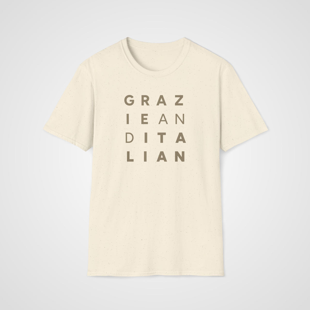 Grazie & Italian T-Shirt in Natural