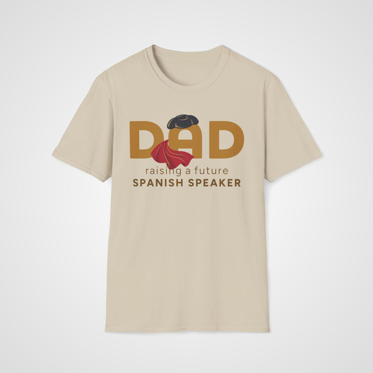 Spanish Learner Dad T-Shirt in Sand
