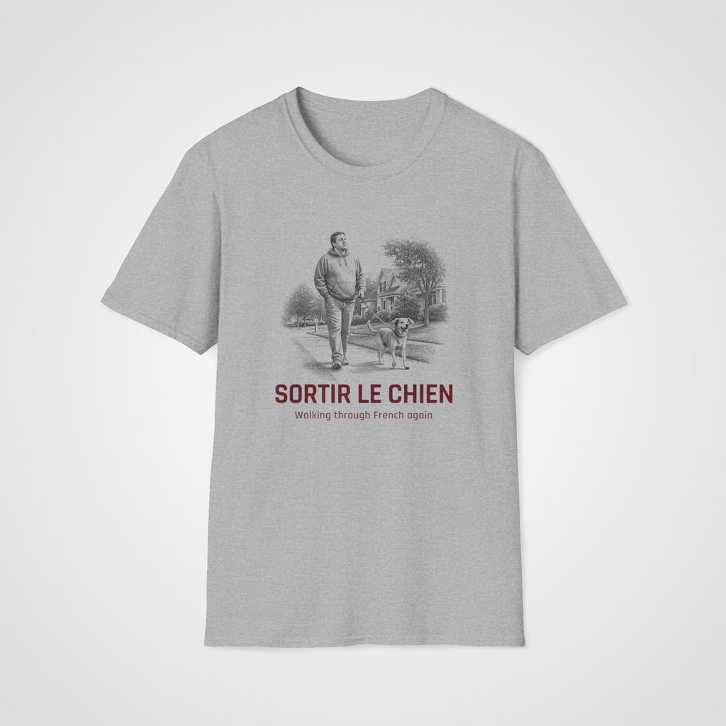 Sortir le Chien T-Shirt in Sport Gray