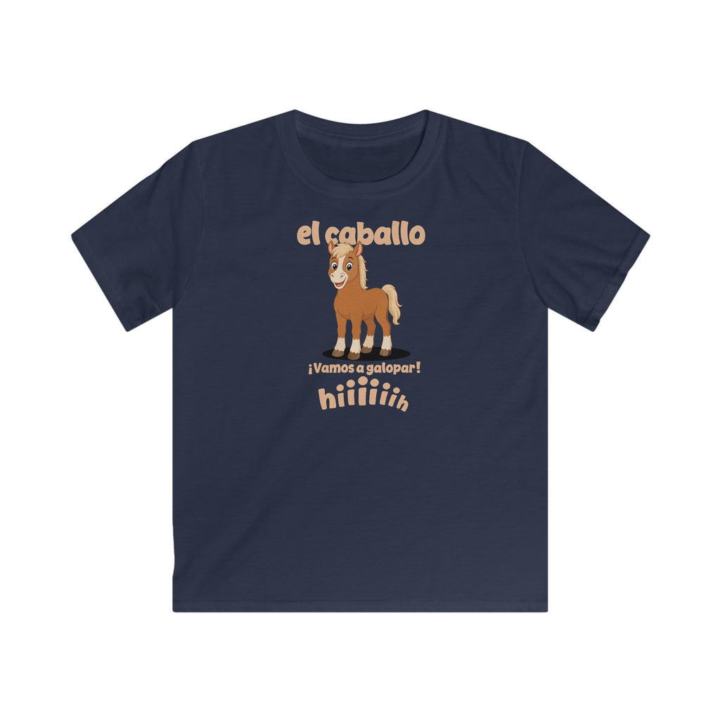 El Caballo Kids T-Shirt in Navy