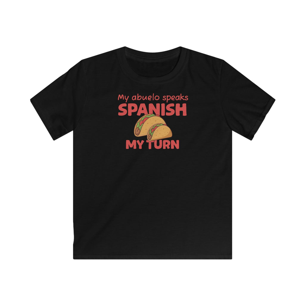My Abuelo Spanish Kids T-Shirt in Black
