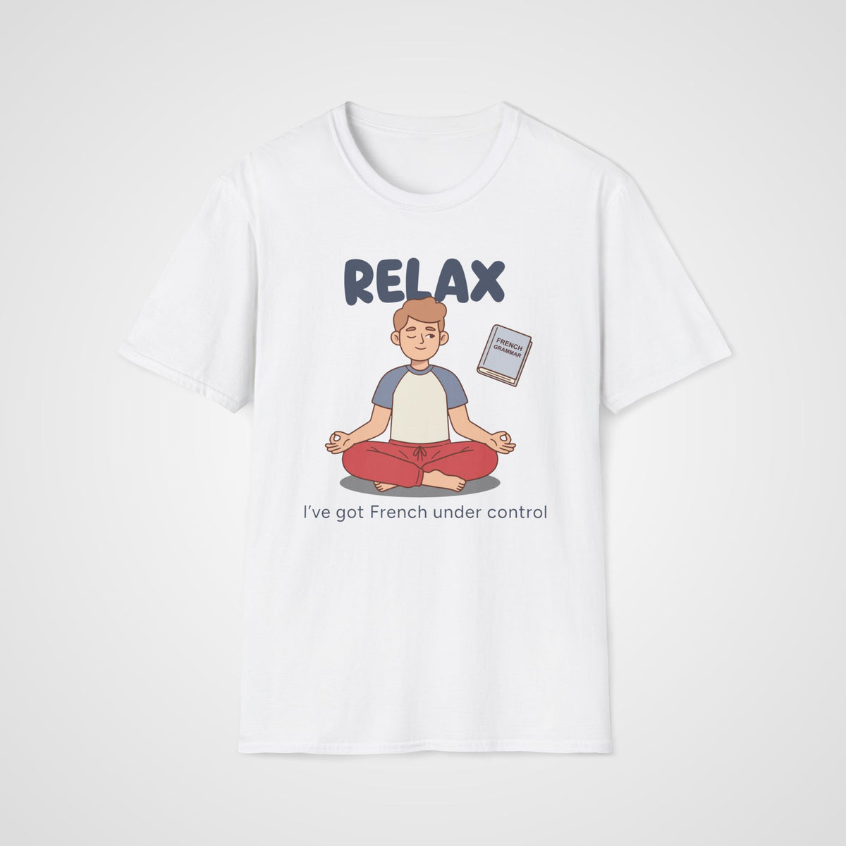 French Grammar Relax T-Shirt in White