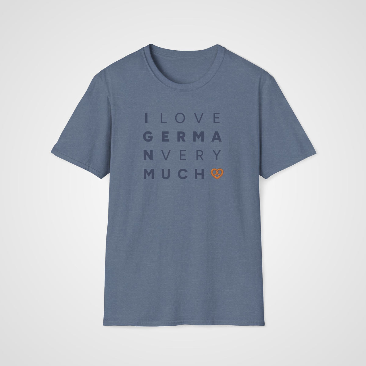 I Love German Very Much T-Shirt in Heather Indigo