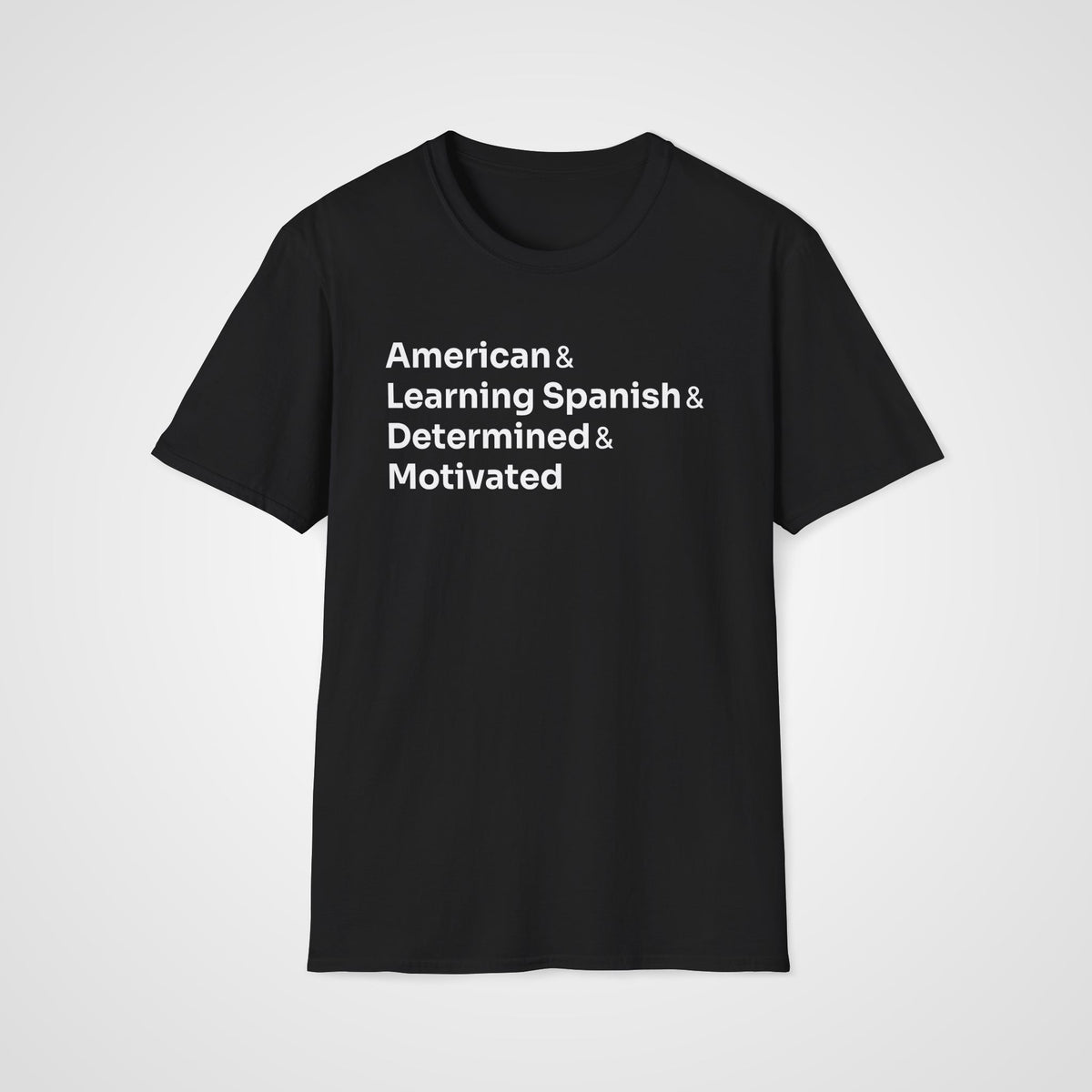 Spanish Learner T-Shirt in Black