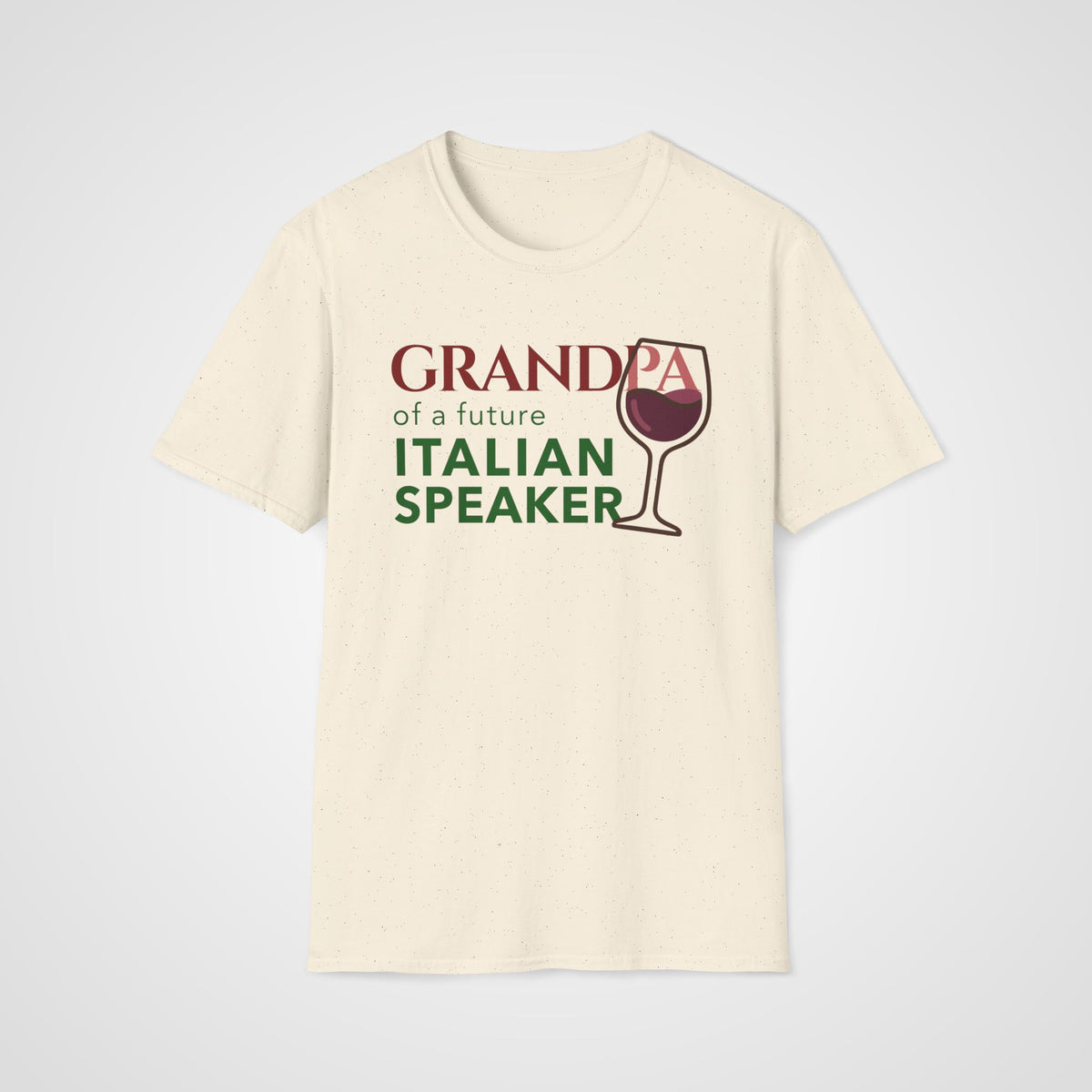 Italian Learner Grandpa T-Shirt in Natural