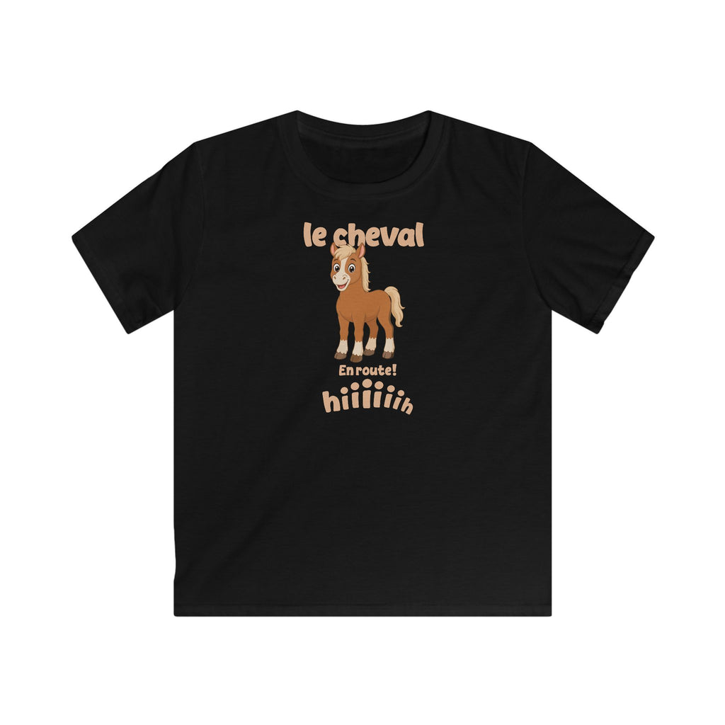 Le Cheval Kids T-Shirt in Black