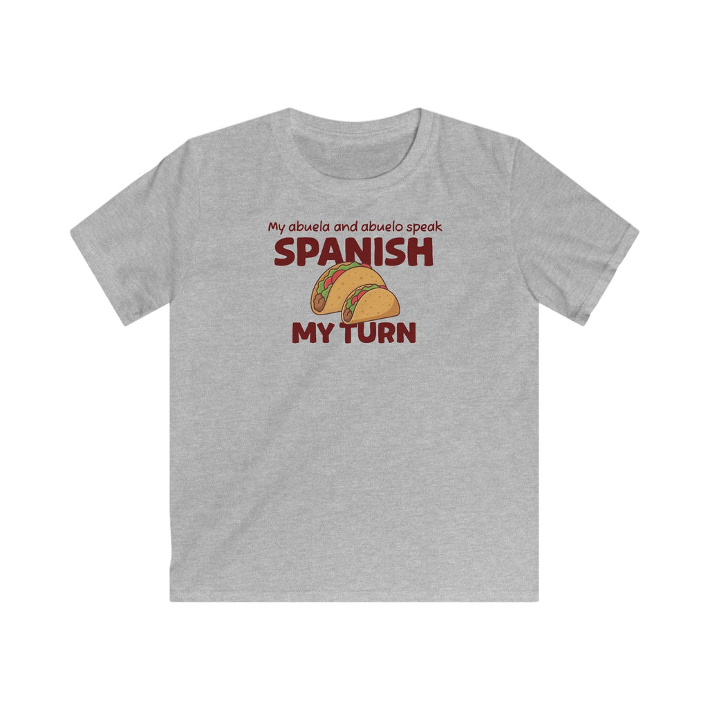 Abuela & Abuelo Kids T-Shirt in Sport Gray