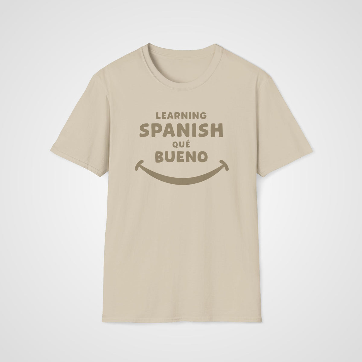 Qué Bueno Spanish T-Shirt in Sand
