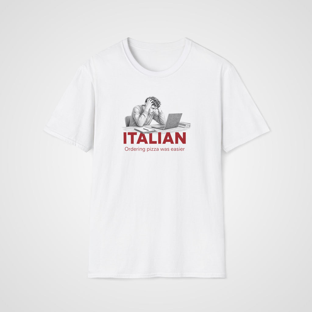 Pizza Was Easier T-Shirt in White