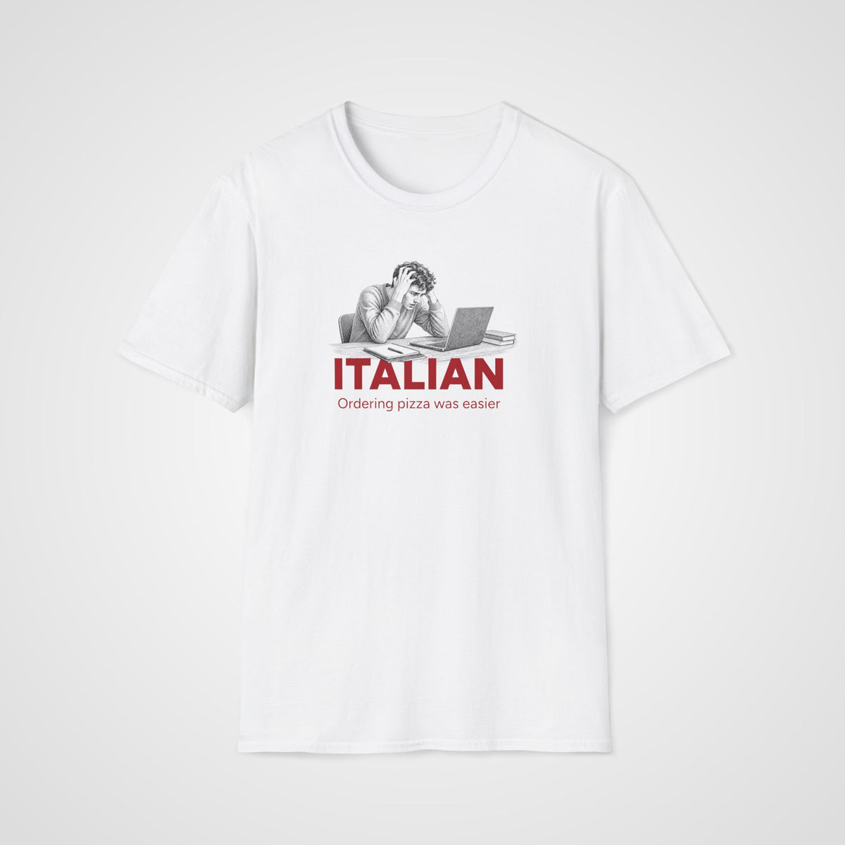 Pizza Was Easier T-Shirt in White