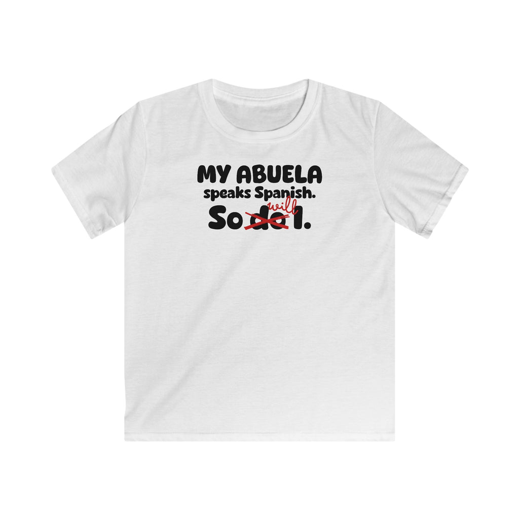 Abuela Legacy Kids T-Shirt in White