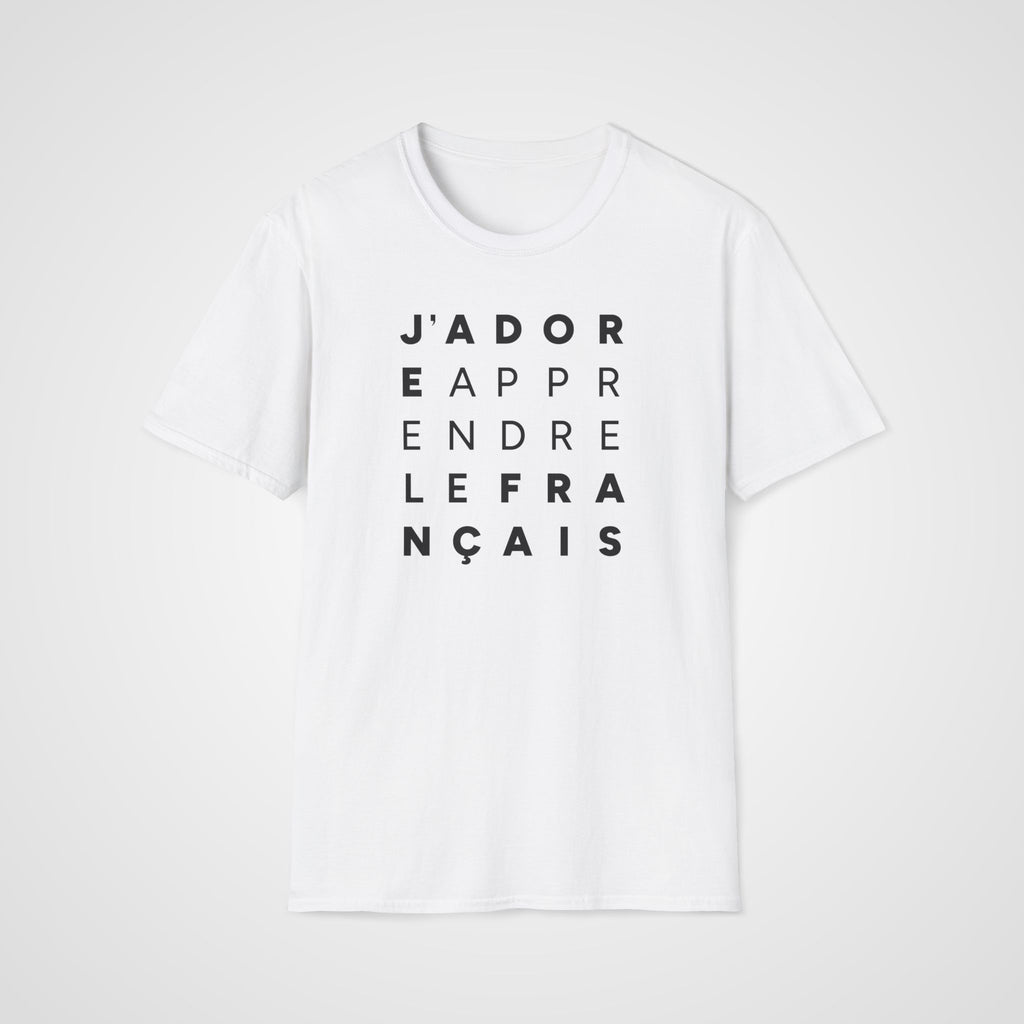 J'adore Apprendre T-Shirt in White