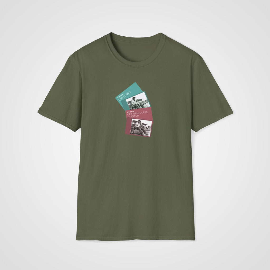 German Class Started T-Shirt in Military Green
