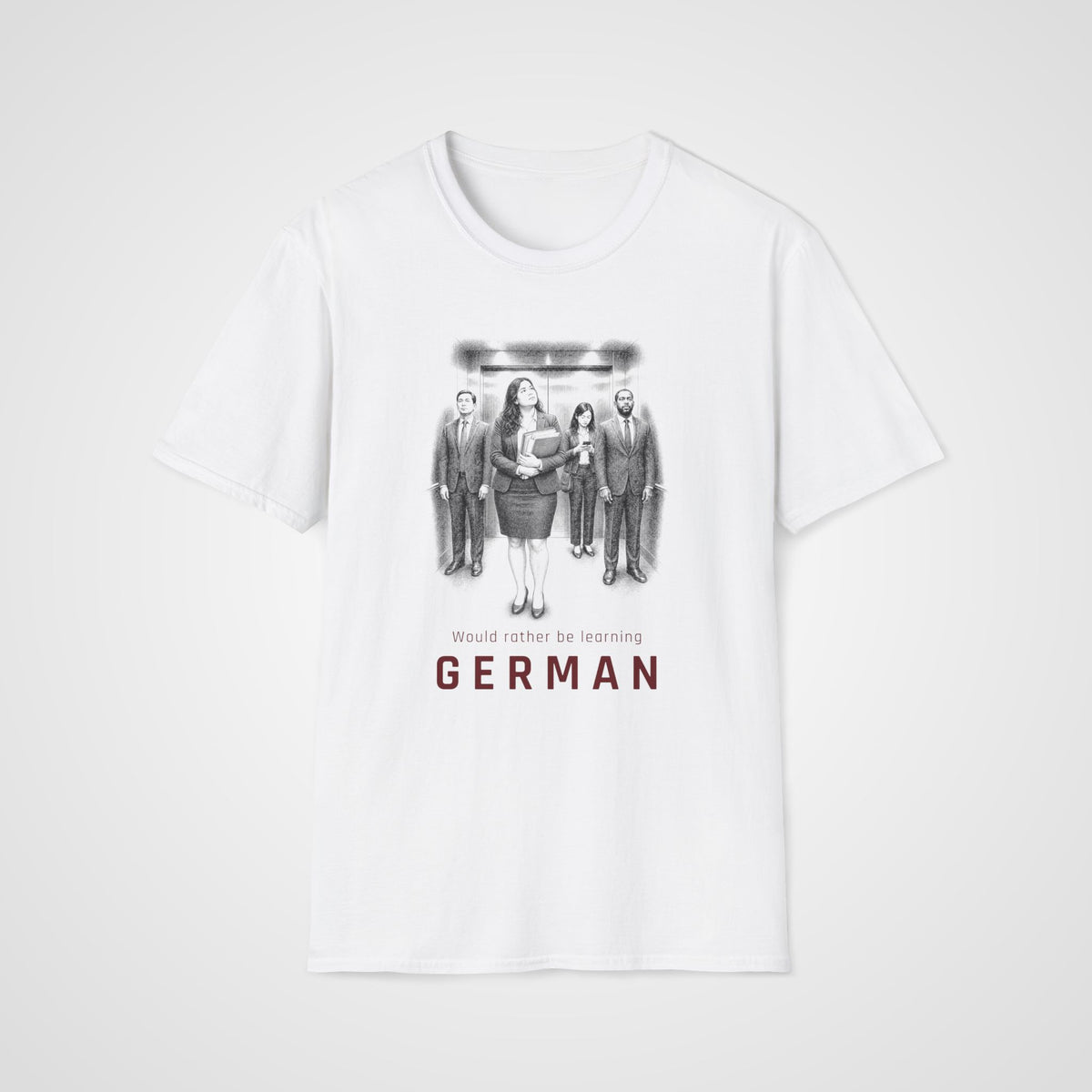 Learning German Instead T-Shirt in White