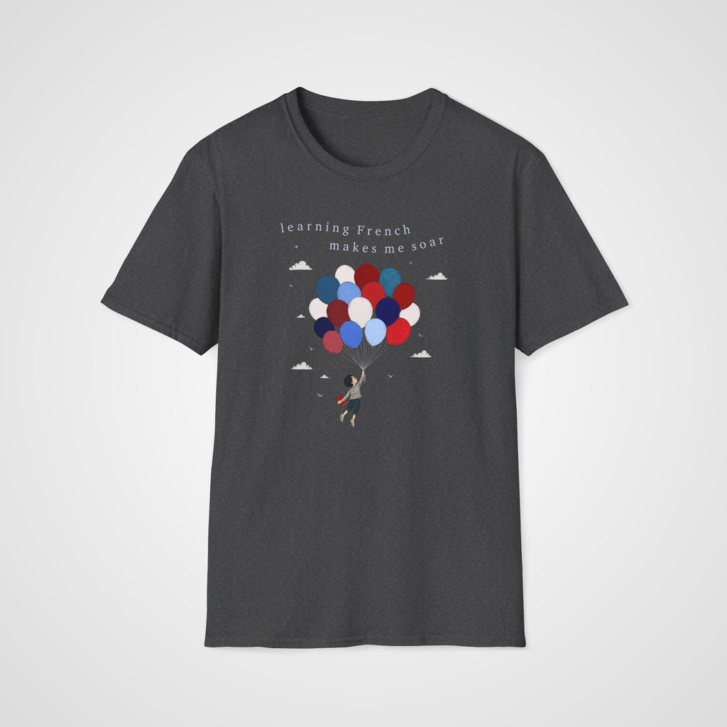 French Makes Me Soar T-Shirt in Dark Heather