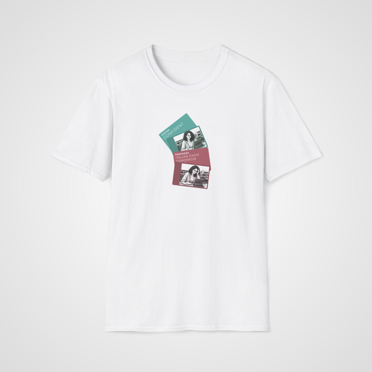 Italian Exam Tomorrow T-Shirt in White