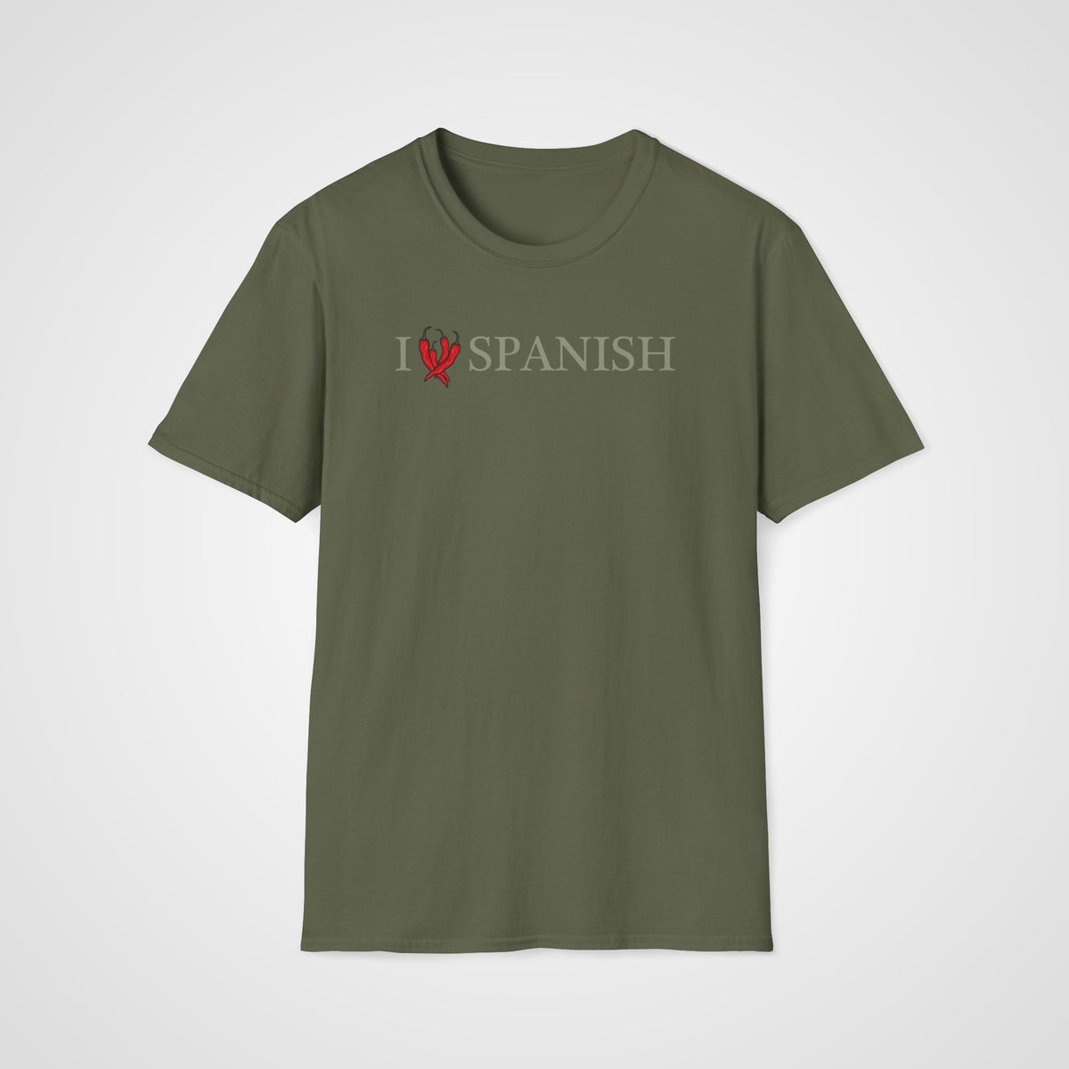 I Love Spanish T-Shirt in Military Green