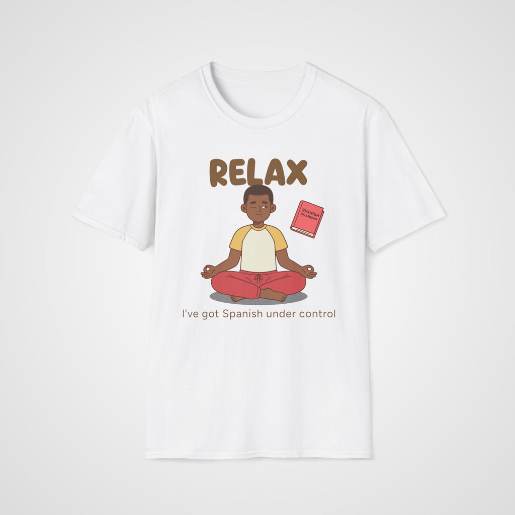 Relax Spanish Learner T-Shirt in White