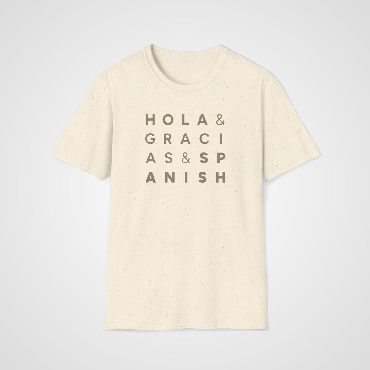 Hola, Gracias & Spanish T-Shirt in Natural