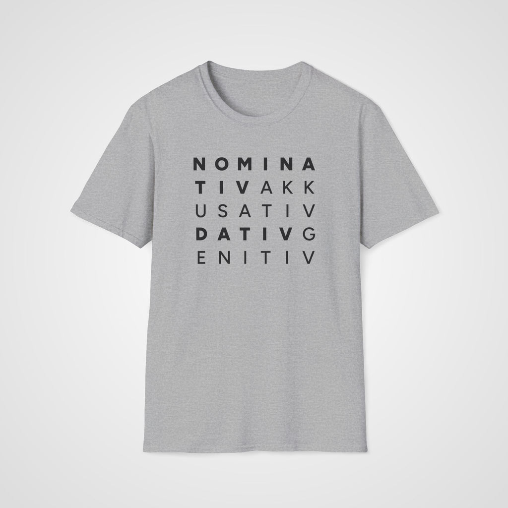 German Cases Grid T-Shirt in Sport Gray