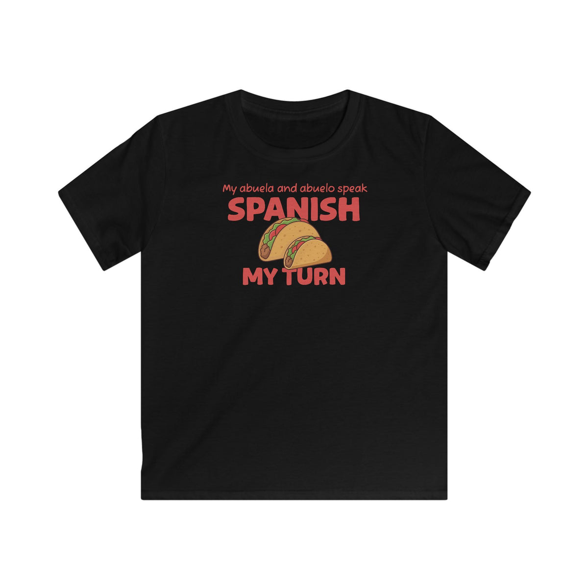 Abuela & Abuelo Kids T-Shirt in Black
