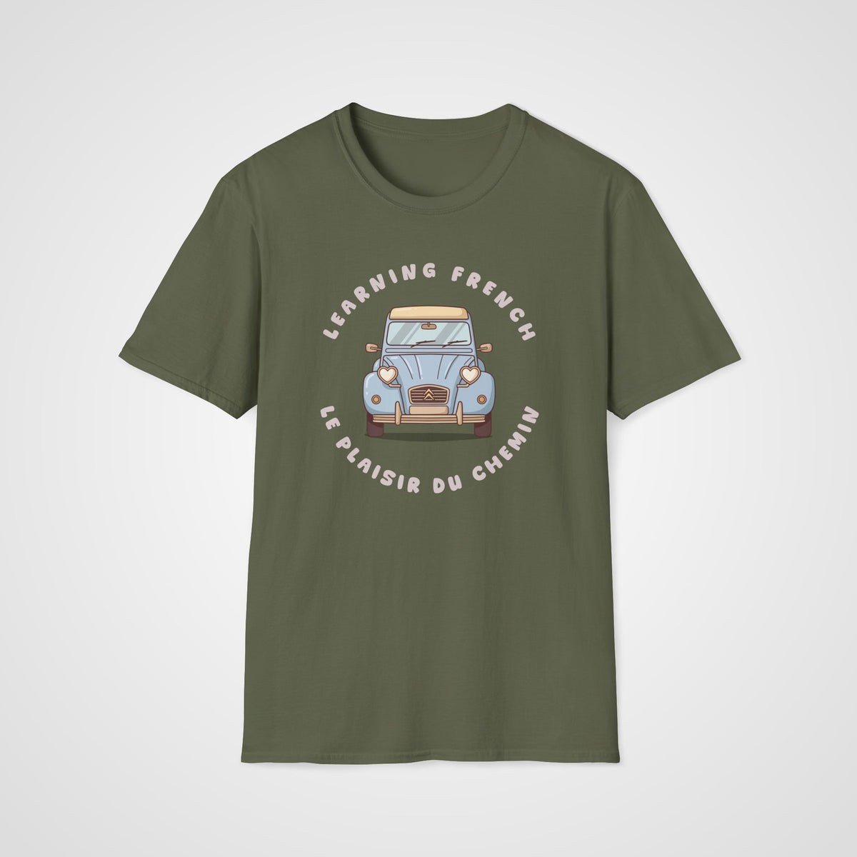 Le Plaisir du Chemin T-Shirt in Military Green
