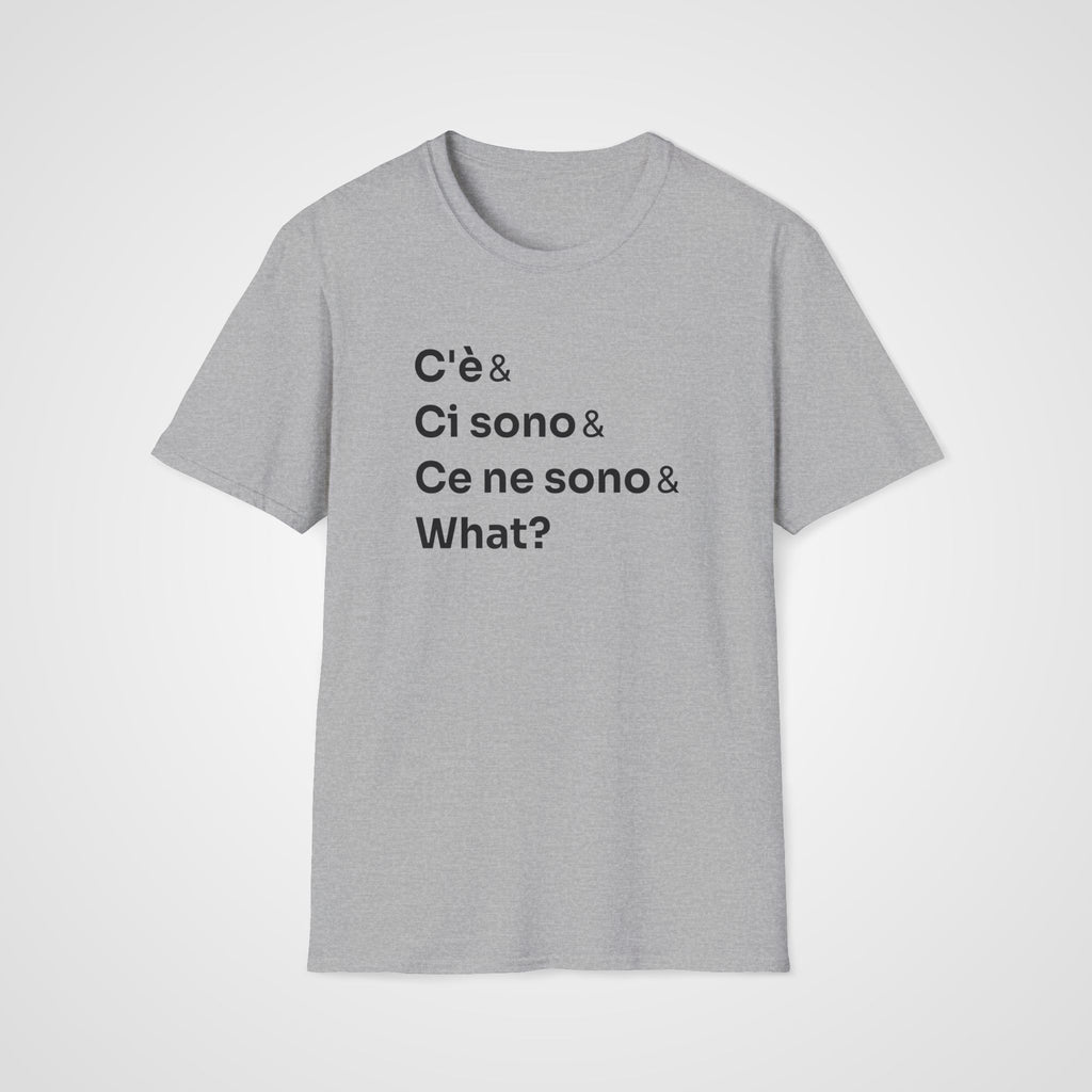 C'è Ci Sono Italian T-Shirt in Sport Gray