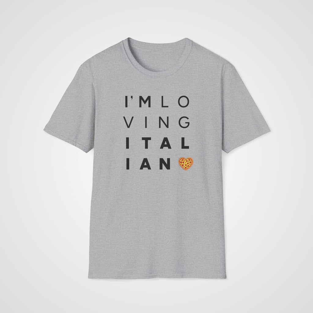 I'm Loving Italian T-Shirt in Sport Gray