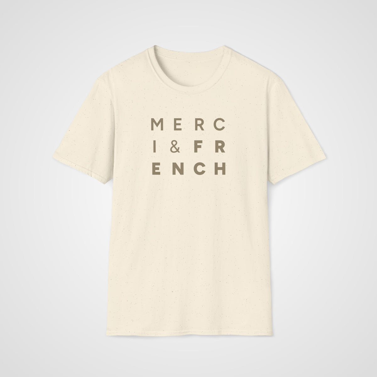Merci & French T-Shirt in Natural