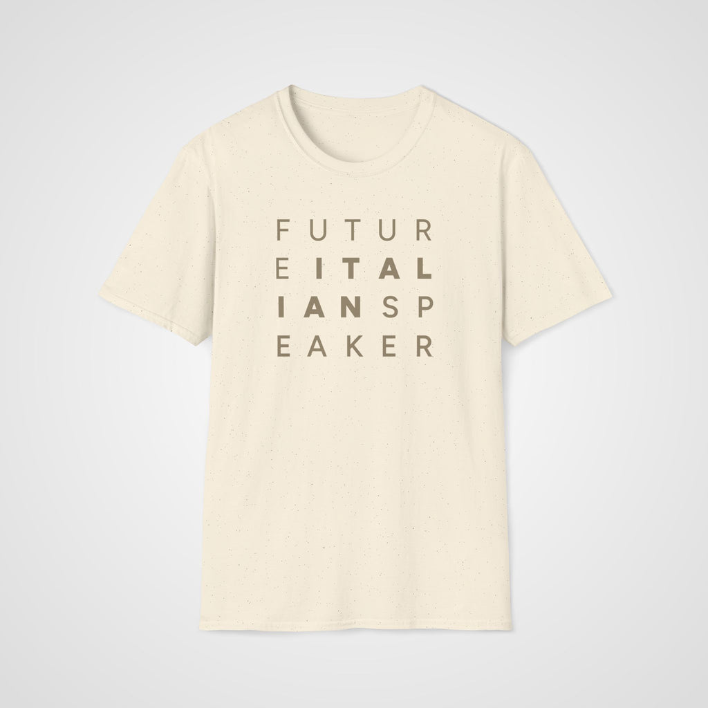 Future Italian Speaker T-Shirt in Natural
