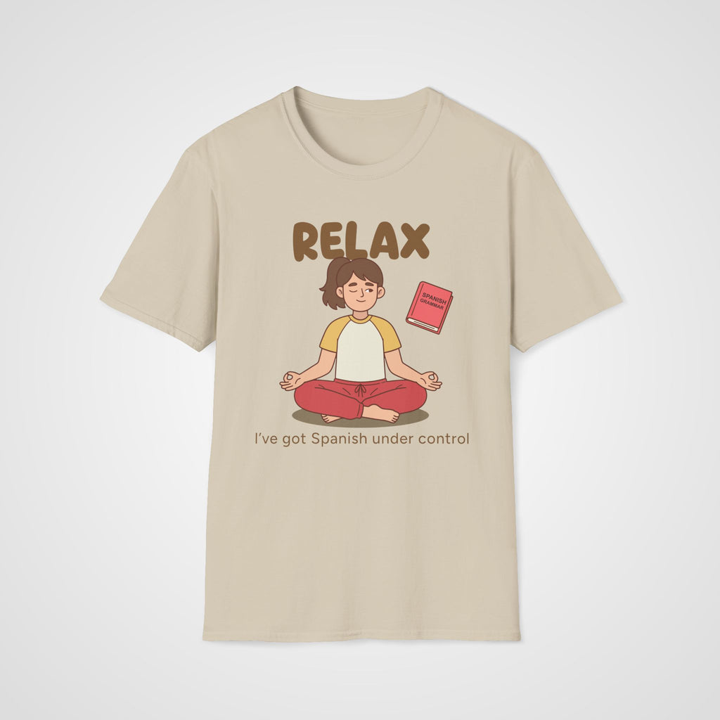 Spanish Under Control T-Shirt in Sand