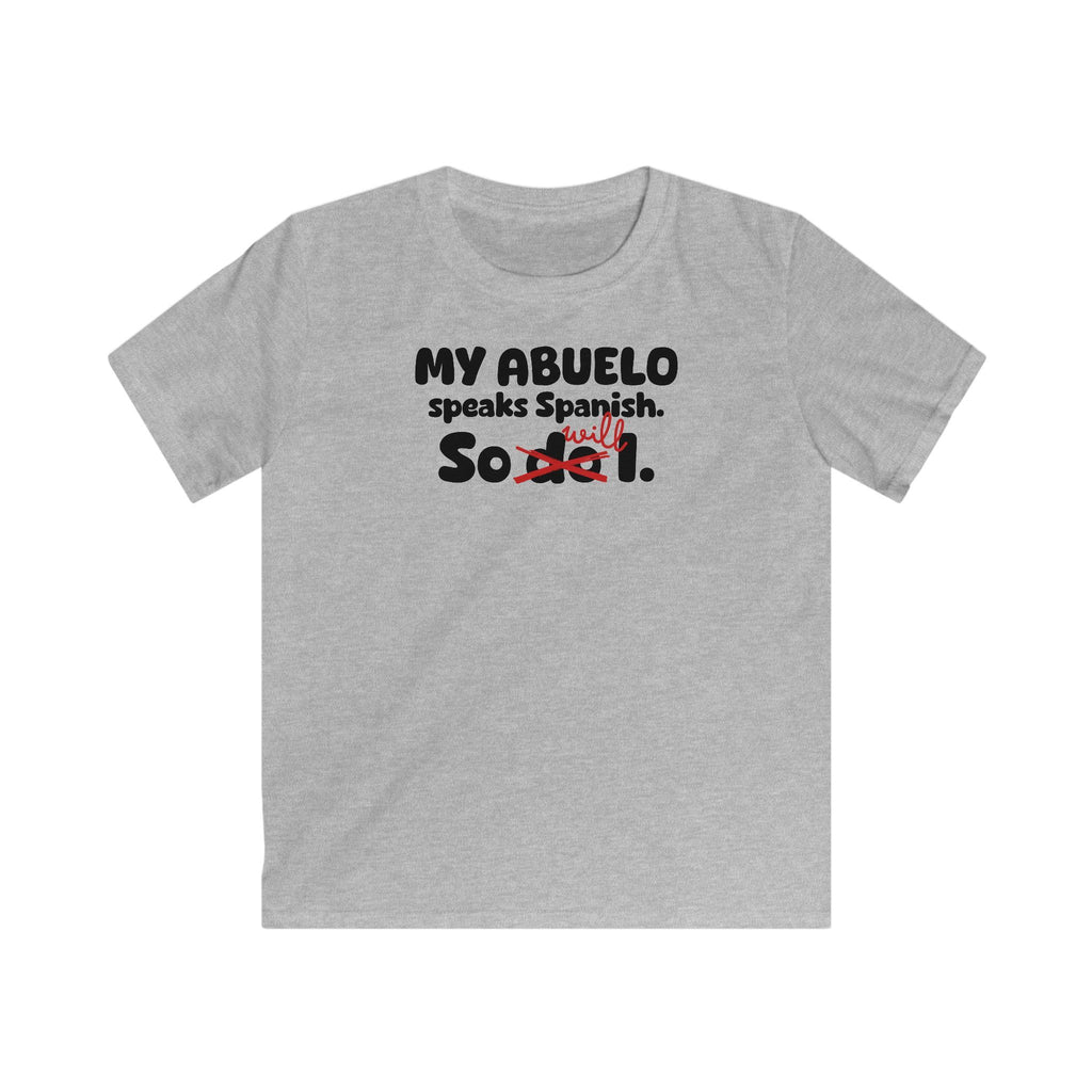 Abuelo Legacy Kids T-Shirt in Sport Gray