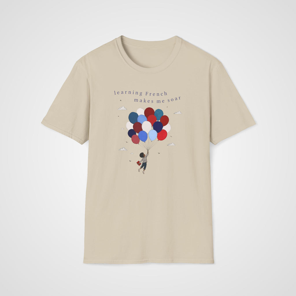 French Makes Me Soar T-Shirt in Sand