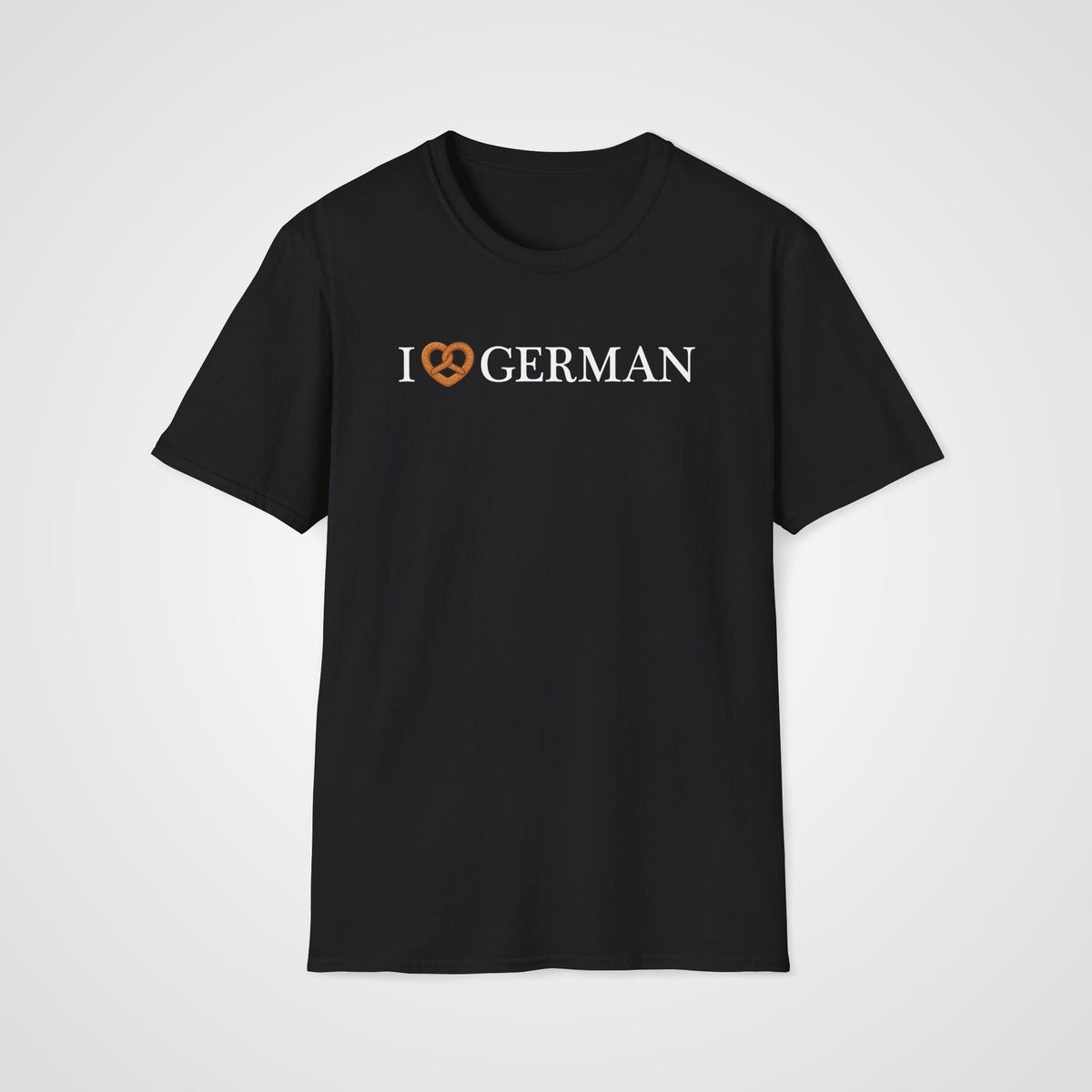 I Love German - Pretzel T-Shirt in Black