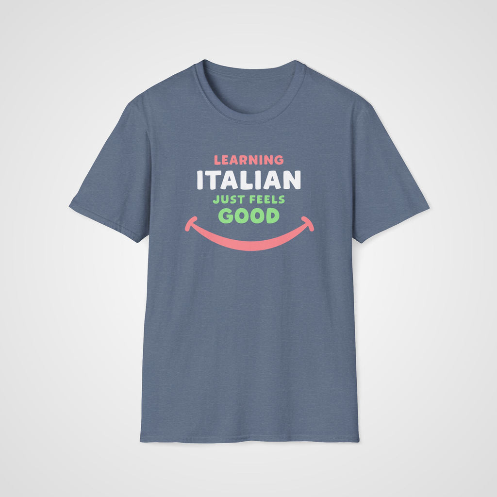 Italian Feels Good T-Shirt in Heather Indigo