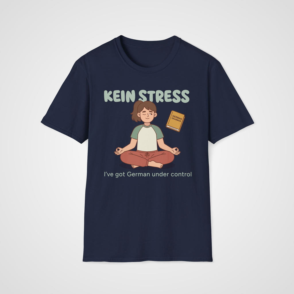 Kein Stress T-Shirt in Navy