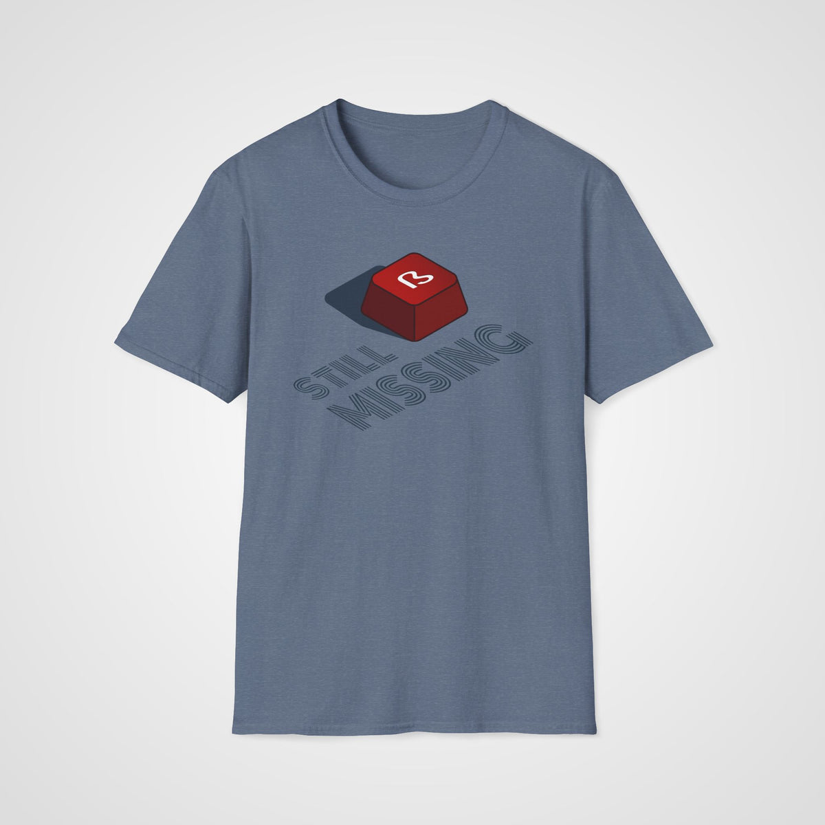 Still Missing ß German T-Shirt in Heather Indigo