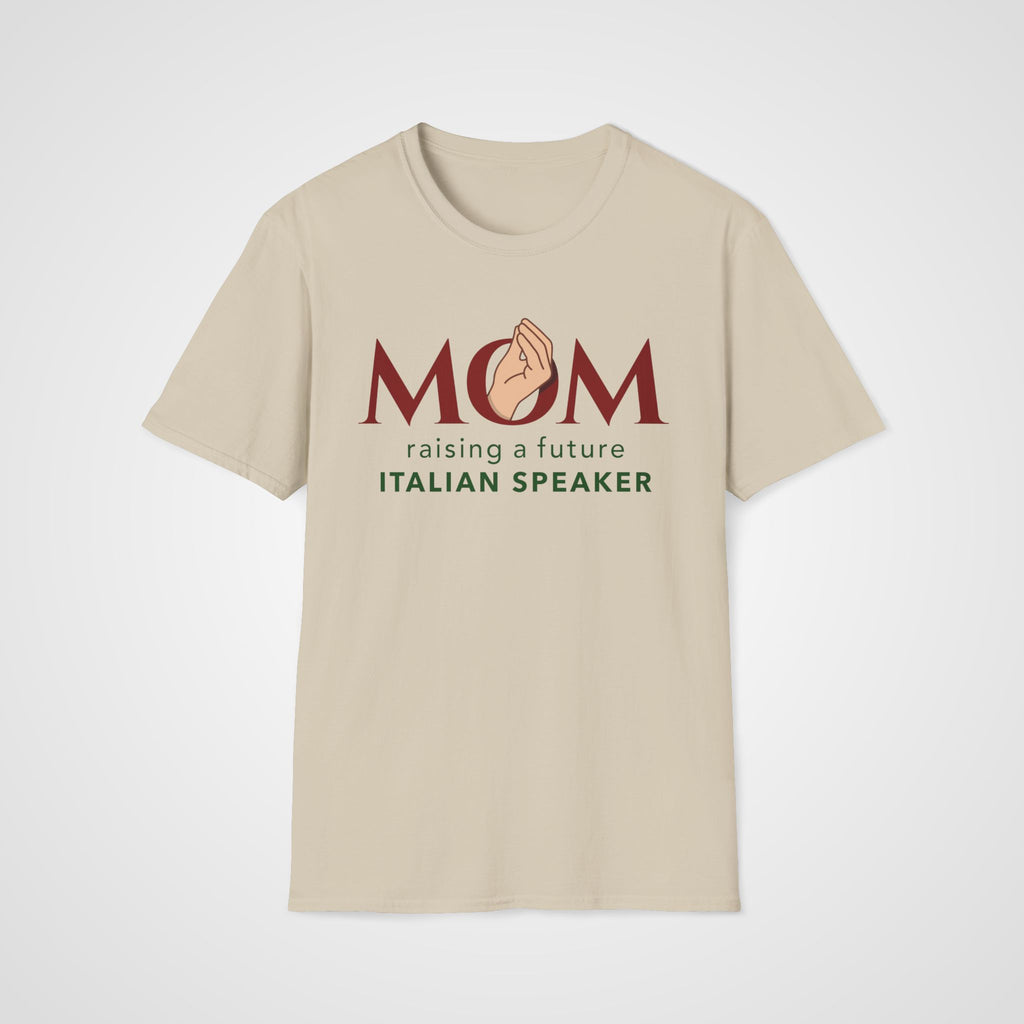 Italian Learner Mom T-Shirt in Sand