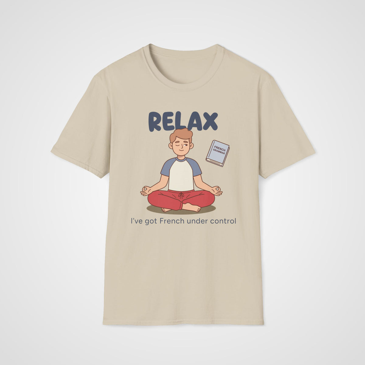 French Grammar Relax T-Shirt in Sand