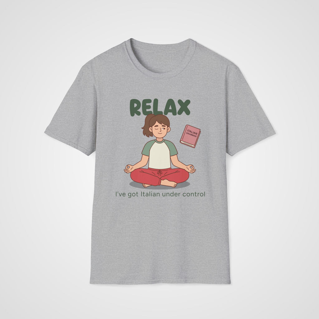 Italian Under Control T-Shirt in Sport Gray