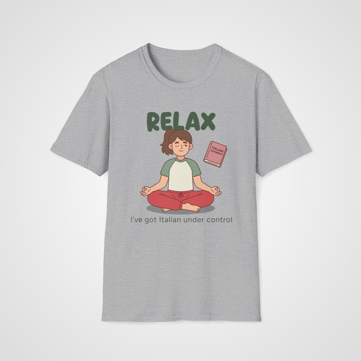 Italian Under Control T-Shirt in Sport Gray