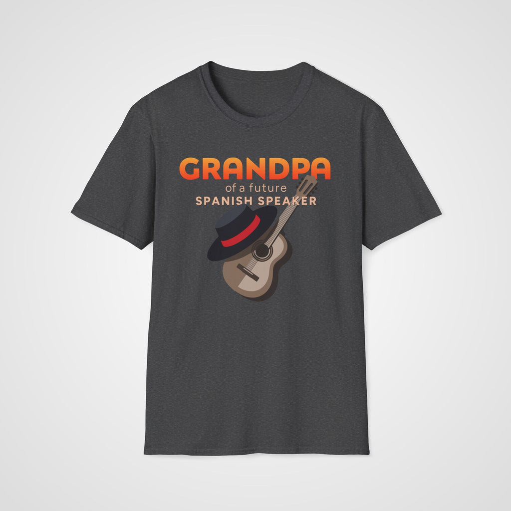 Spanish Learner Grandpa T-Shirt in Dark Heather