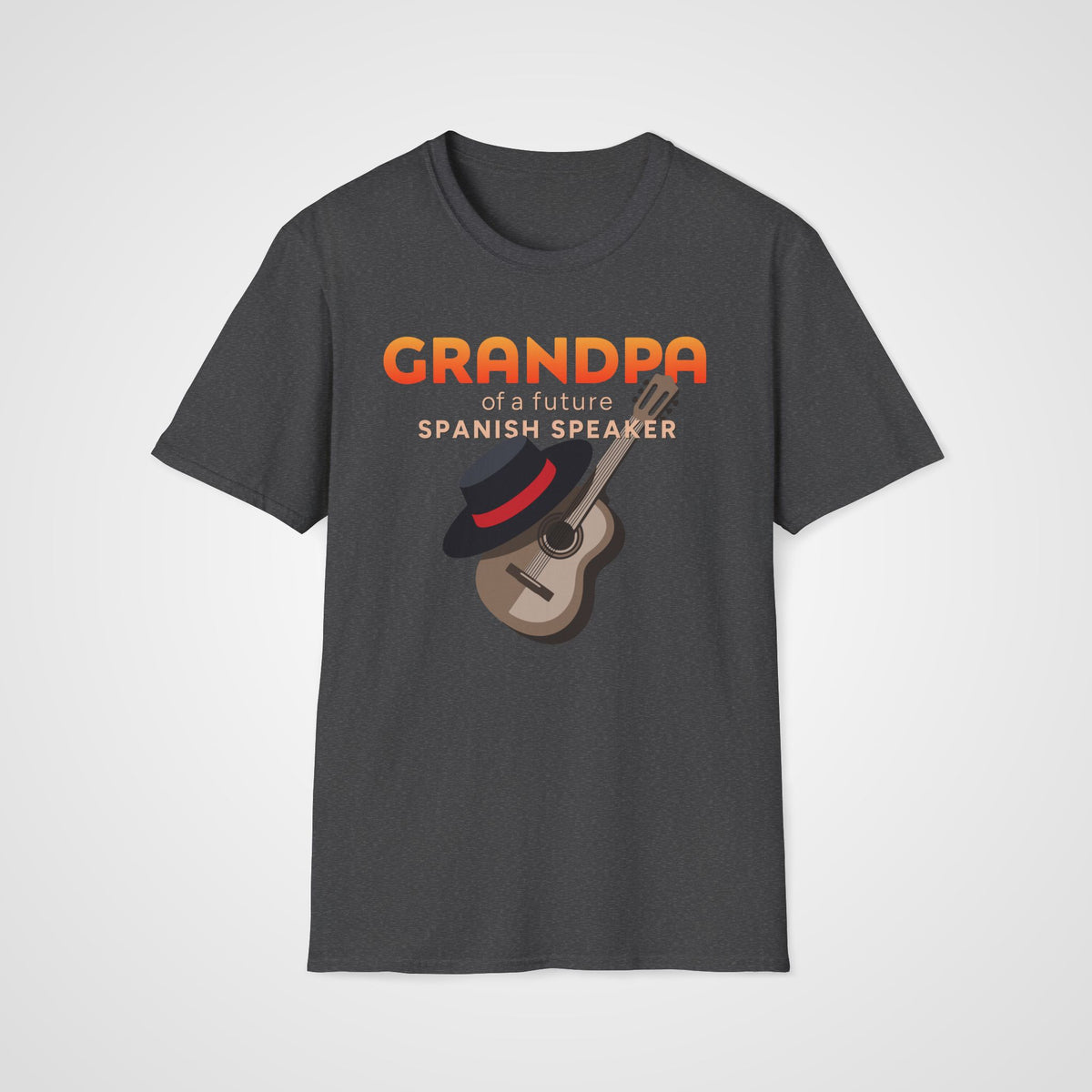 Spanish Learner Grandpa T-Shirt in Dark Heather