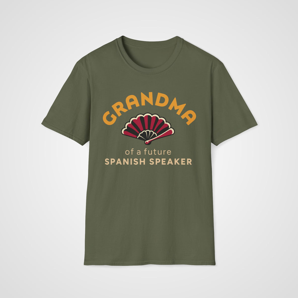 Spanish Grandma T-Shirt in Military Green