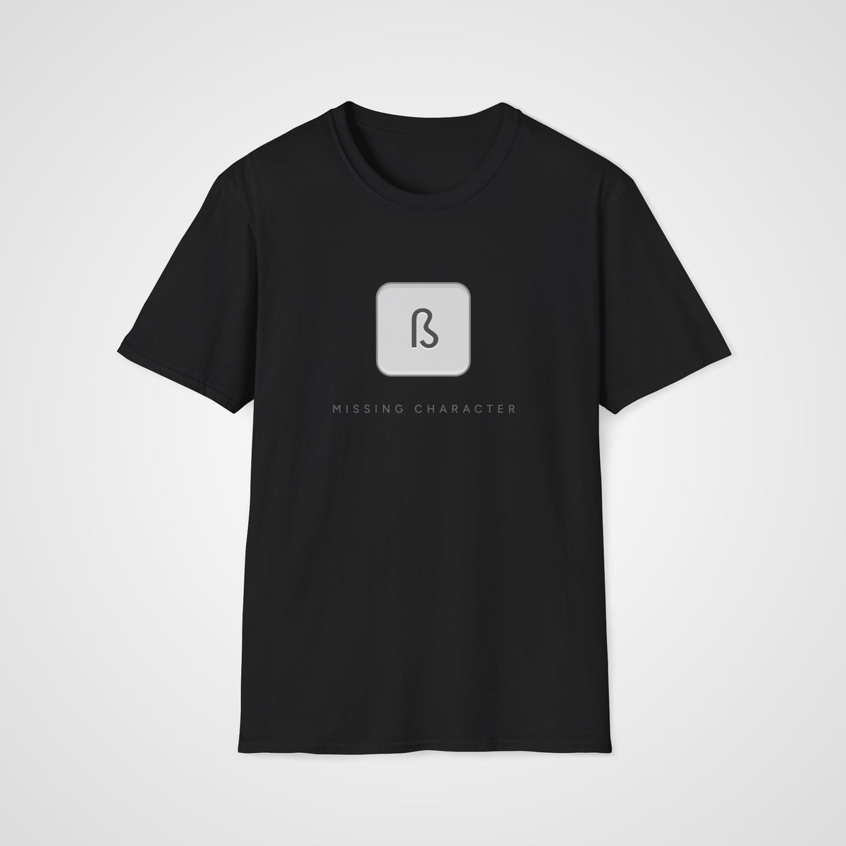 Missing ß Key German T-Shirt in Black