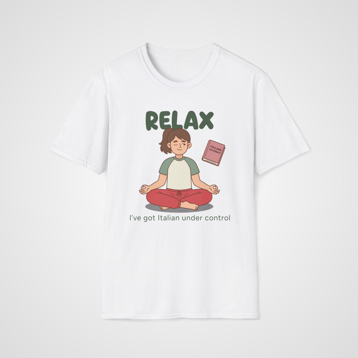 Italian Under Control T-Shirt in White